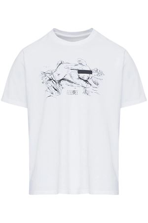 T-shirt in cotone bianco MM 6 MAISON MARGIELA | SH2GC0024M20108100